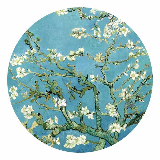 Papier peint rond autocollant - Vincent Van Gogh - Almond Blossoms