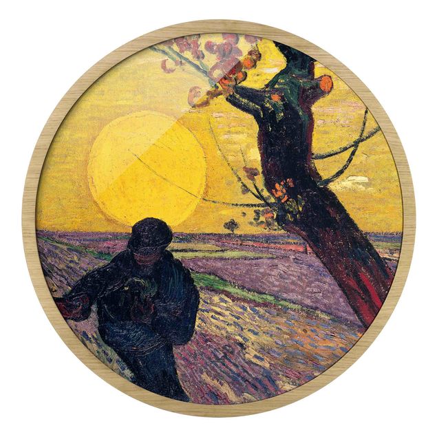 Courant artistique Postimpressionnisme Vincent Van Gogh - Semeur avec soleil couchant