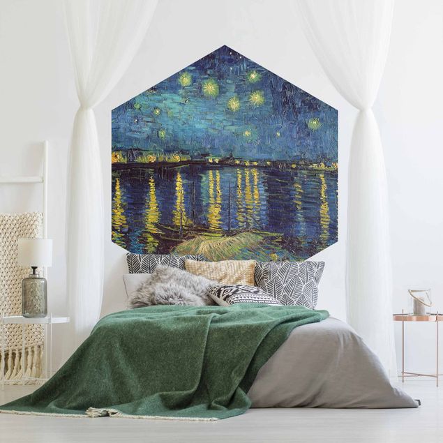 Tableau artistique Vincent Van Gogh - Nuit étoilée au-dessus du Rhône