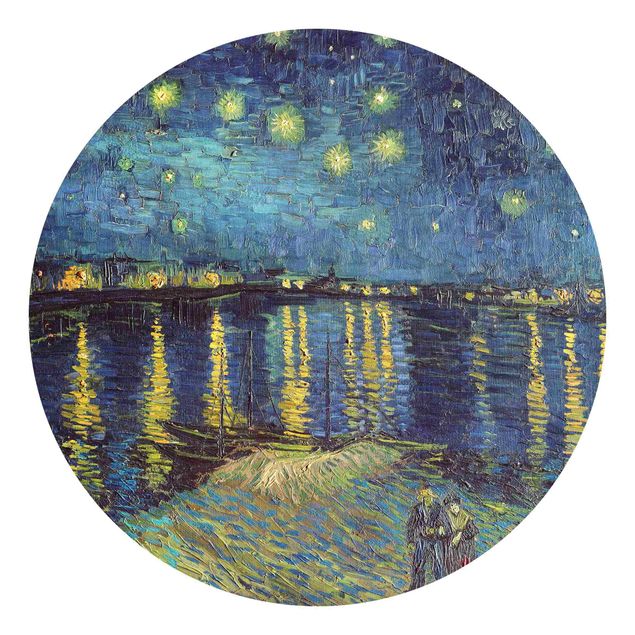 Tableaux pointillisme Vincent Van Gogh - Nuit étoilée au-dessus du Rhône