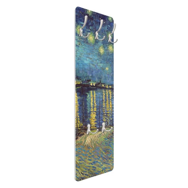 Porte manteau ville Vincent Van Gogh - Nuit étoilée au-dessus du Rhône