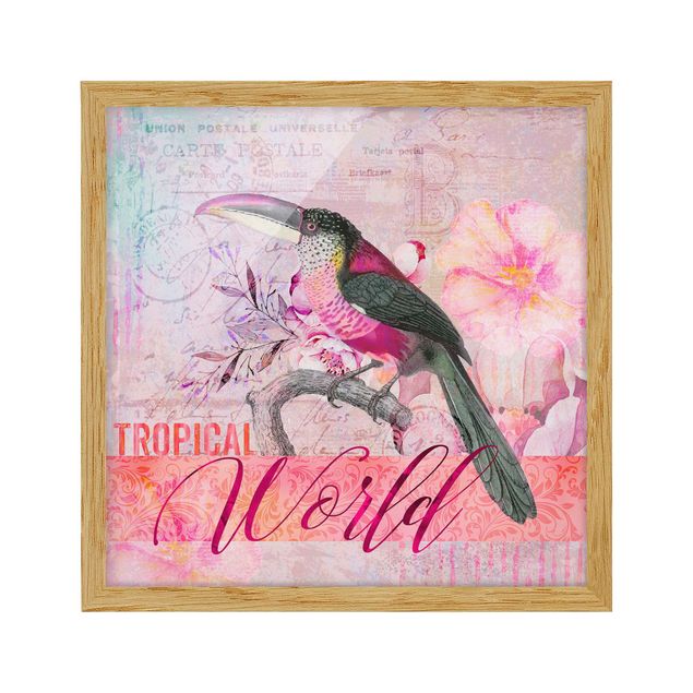 Tableaux de Andrea Haase Collage Vintage - Toucan Monde Tropical