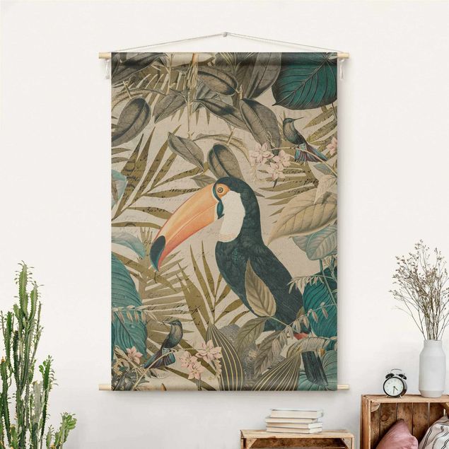 Décorations cuisine Vintage Collage - Toucan In The Jungle