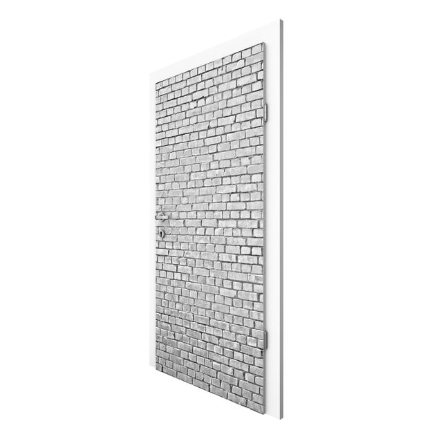 Papier peint 3D Brick Wallpaper Black And White