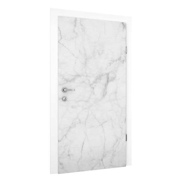 Papier peint effet marbre Bianco Carrara