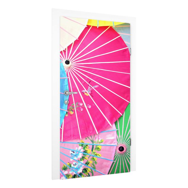 Papier peint moderne Les ombrelles chinoises