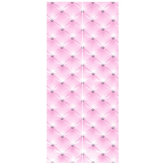 Papier peint à motifs Diamant rose clair de luxe
