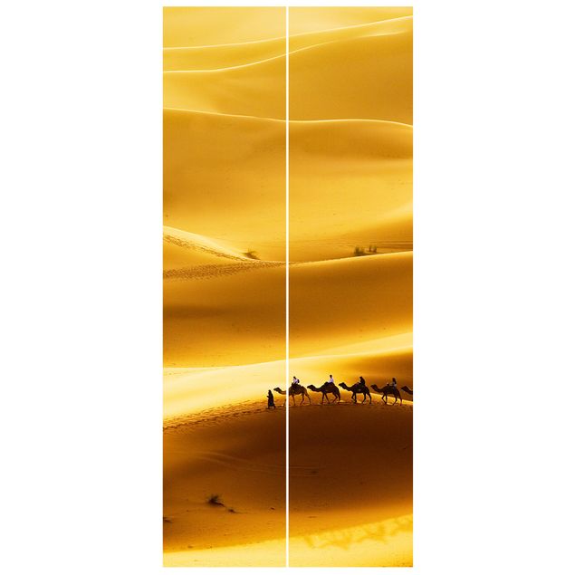 Papiers peints pour portes paysage Dunes d'or