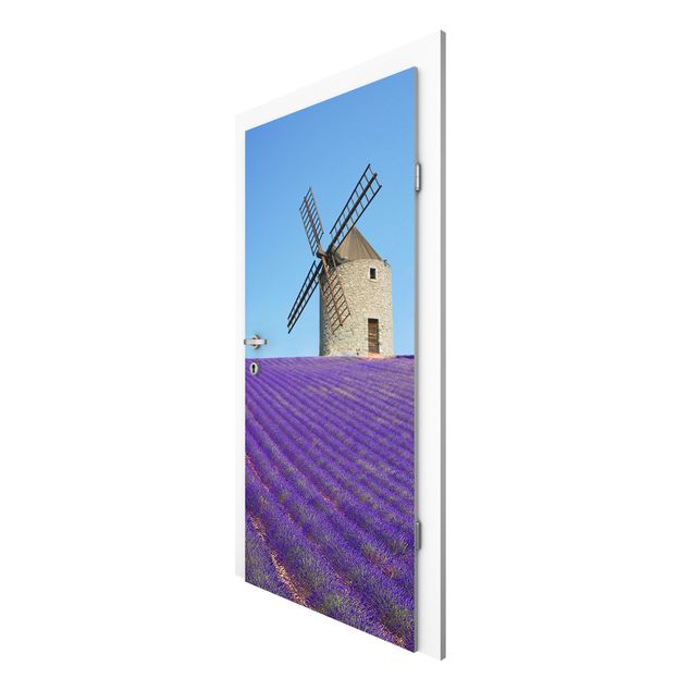Papiers peints pour portes paysage Senteur de lavande en Provence