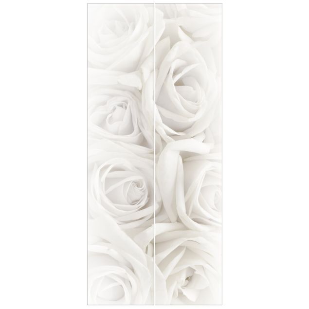 Papiers peints modernes White Roses