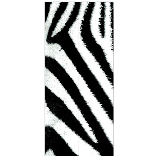 Papiers peints pour portes animaux Zebra Crossing