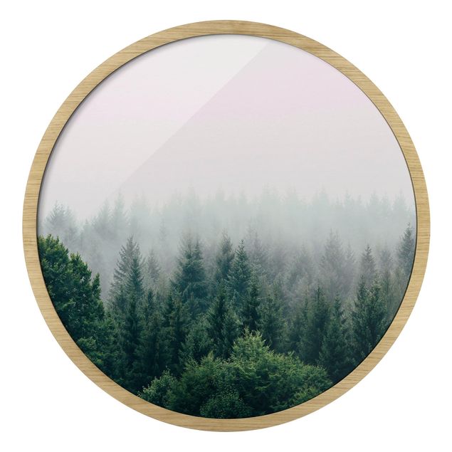 Tableaux modernes Forêt Brumeuse Crépuscule