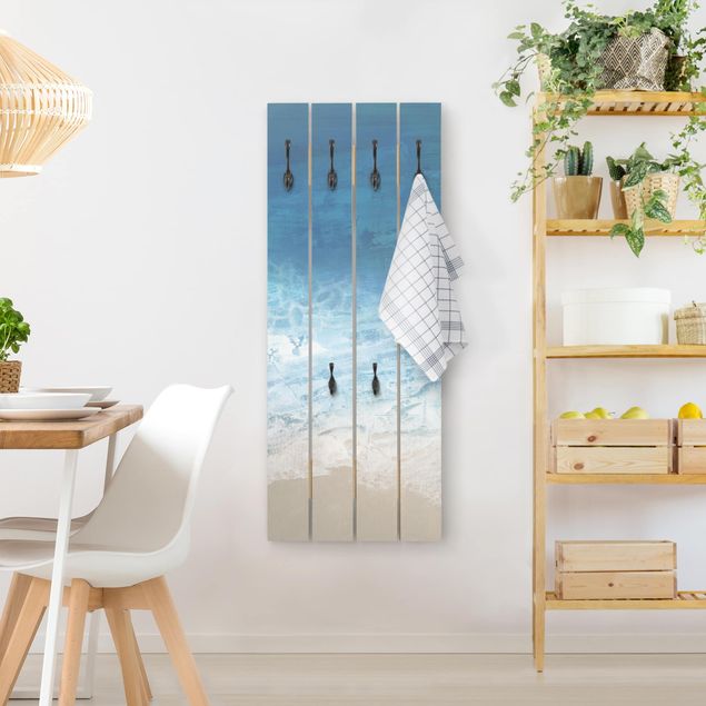 Porte manteau mural shabby chic Tides In Color I