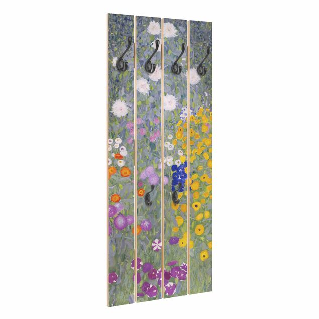 Porte-manteaux muraux effet bois Gustav Klimt - Jardin de cottage