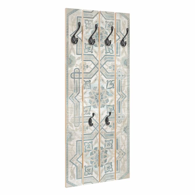 Porte manteaux muraux Panneaux en bois Perses Vintage III