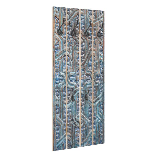 Porte-manteau en bois - Door With Moroccan Carving