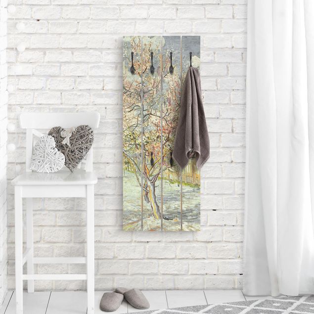 Tableau Pointillisme Vincent van Gogh - Pêchers en fleur