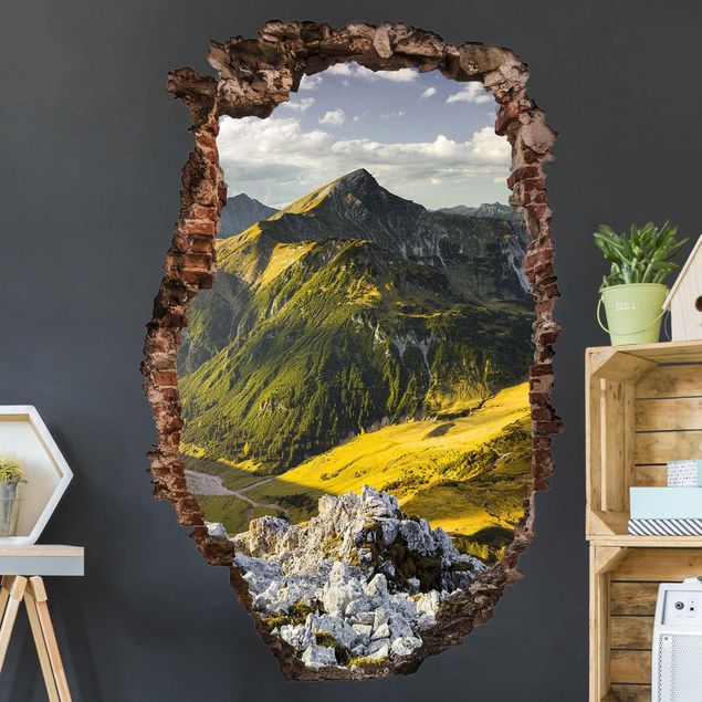 Déco mur cuisine Mountains And Valley Of The Lechtal Alps In Tirol