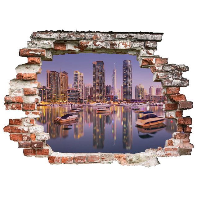 Décorations cuisine Dubai Skyline et Marina