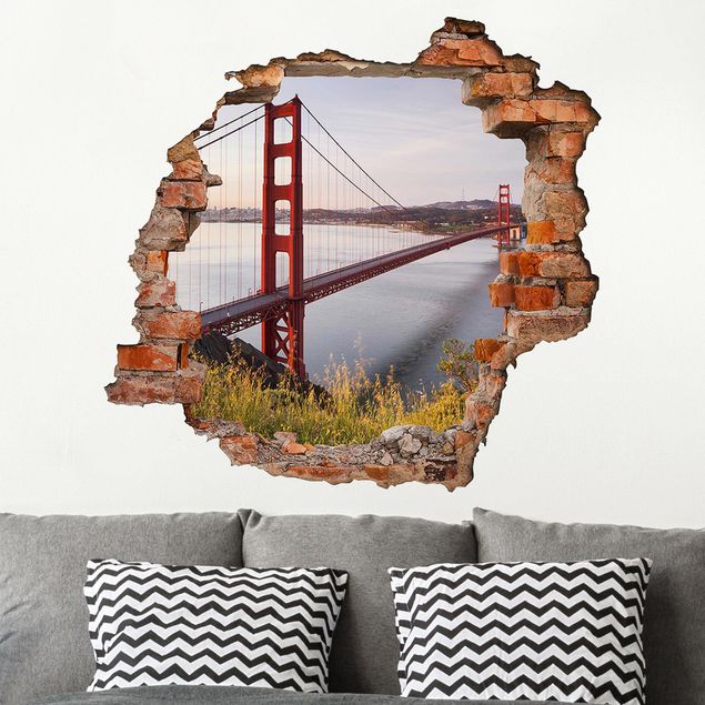 Stickers muraux ville Golden Gate Bridge à San Francisco