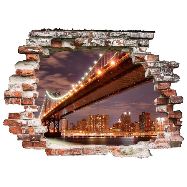 Stickers muraux Usa Pont de Manhattan