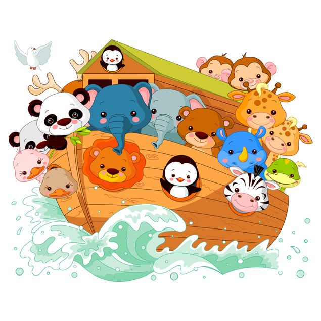 Sticker mural 3D - Noah'S Ark