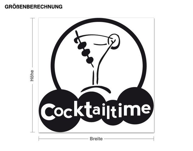 Sticker mural - Cocktail Time