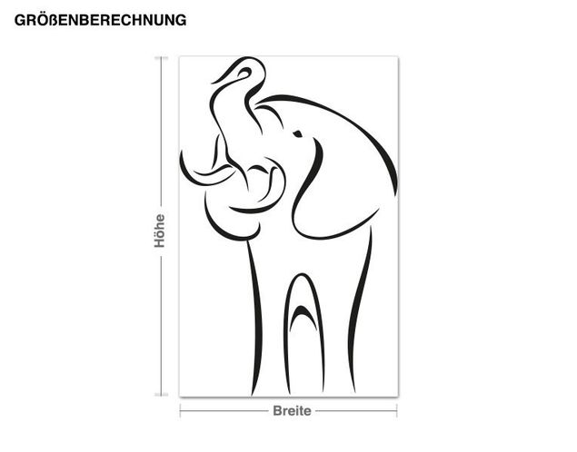 Sticker mural - Elephant trumpets