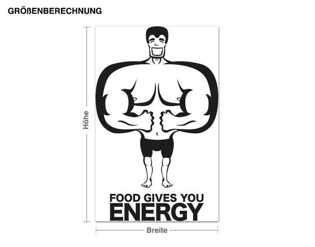 Sticker mural - Energy-Food