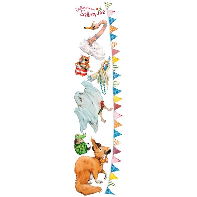 Sticker mural animaux foret The Strawberry Fairy - Lot de fête costumée