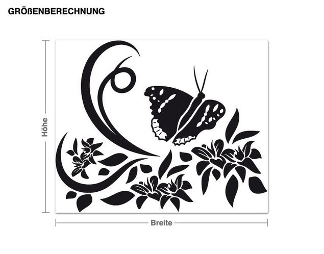 Sticker mural - Flying Butterfly