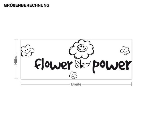 Sticker mural - Flower Power