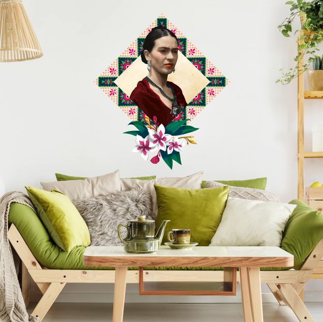 Tableau Frida Kahlo Frida Kahlo - Fleurs et géométrie
