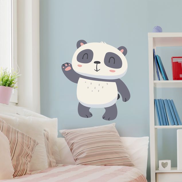 Sticker mural panda Panda qui fait un signe de main