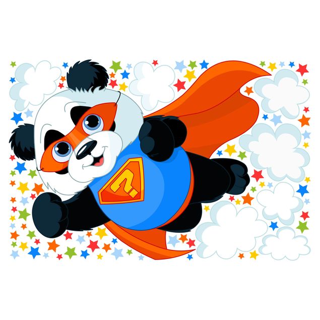 Stickers muraux univers Super Panda