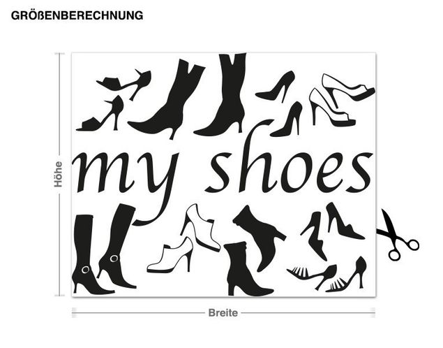 Sticker mural - My Shoes