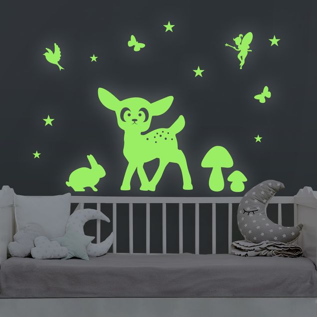 Déco chambre enfant Night Glow Set Animal In the Forest