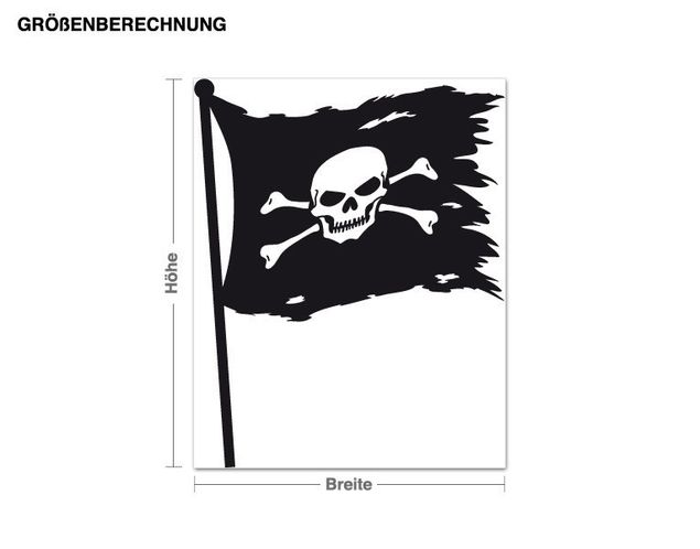 Sticker mural - Pirate Flag