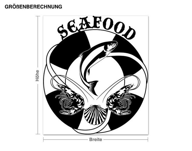 Sticker mural - Seafood