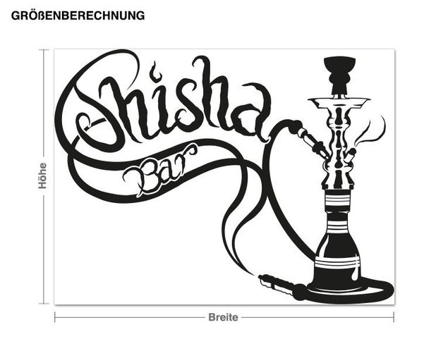 Sticker mural - Shisha Bar