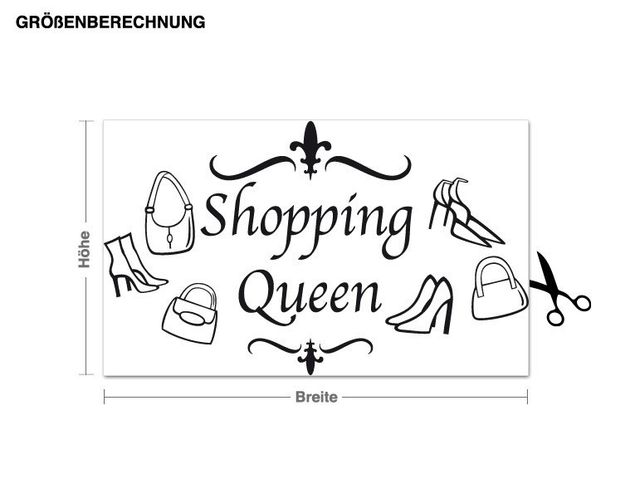 Sticker mural - Shopping Queen