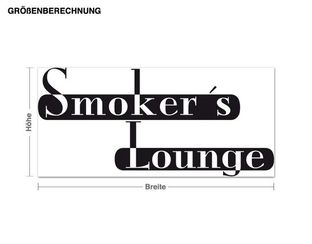 Sticker mural - Smokers Lounge