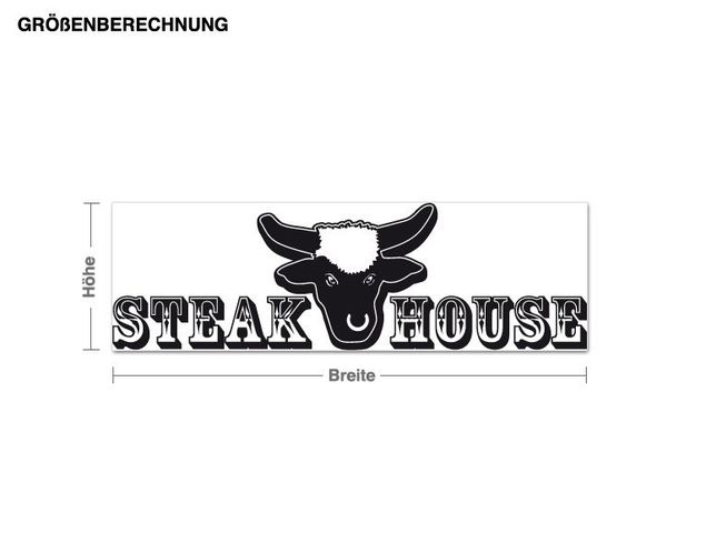 Sticker mural - Steakhouse Lettering