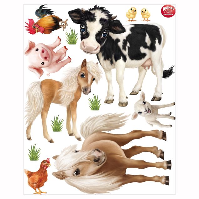 Stickers muraux animaux Farm Animals Set