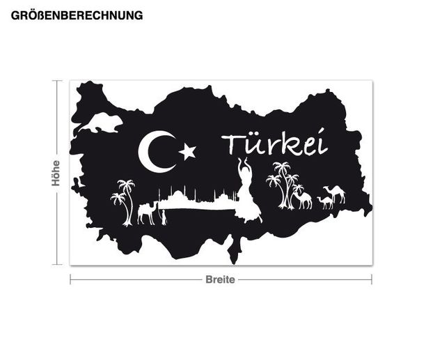 Sticker mural - Turkey