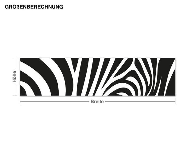 Sticker mural - Zebra stripes