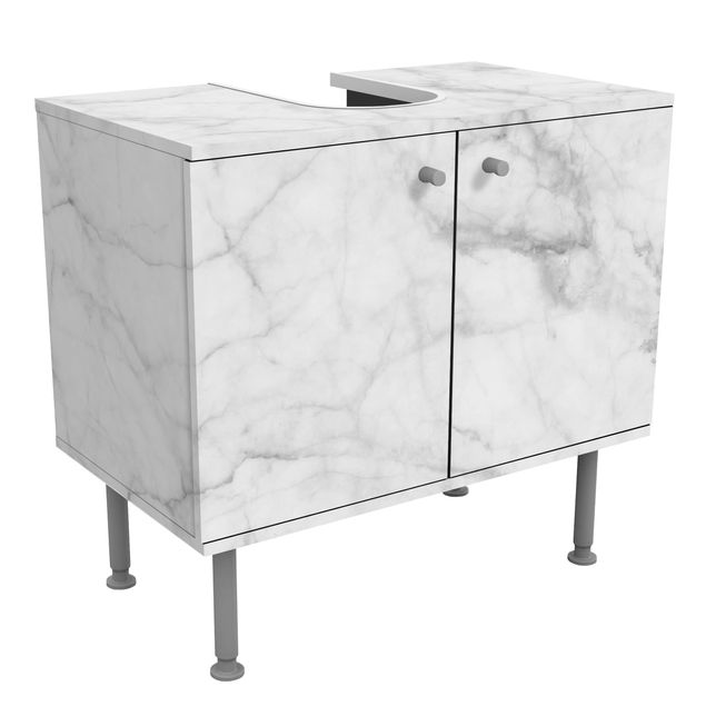 Meubles sous lavabo design - Bianco Carrara