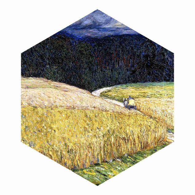 Papier peint paysage Wassily Kandinsky - Kallmünz - Orage (La diligence)