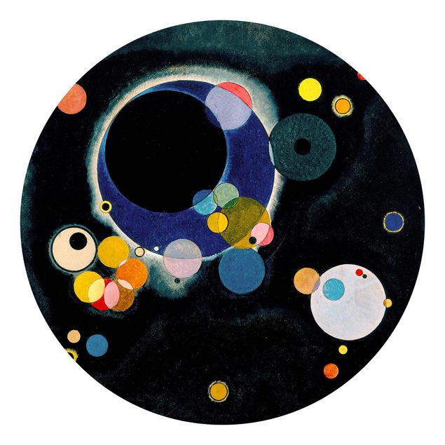 Papier peint moderne Wassily Kandinsky - Cercles d'esquisses