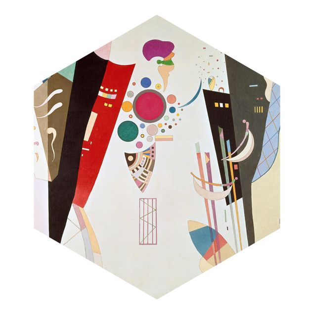 Papiers peintspanoramique hexagonal Wassily Kandinsky - Accord réciproque